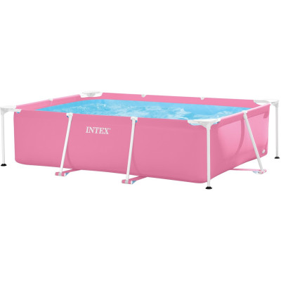 Каркасный бассейн INTEX PINK METAL FRAME 220х150х60 см, 1662 л